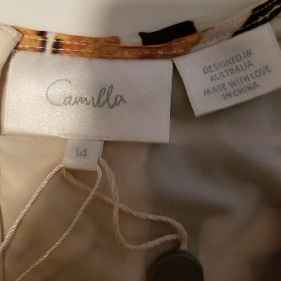 Camilla Printed Lantern Sleeve Dress - Picture 6 of 7